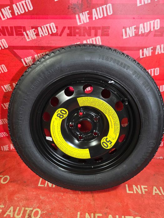 KIT Roata Rezerva SLIM 5x112 16'' VW Bettle Caddy Passat Golf T-ROC