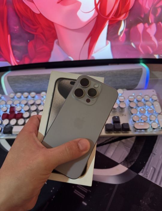 Iphone 15 pro ideal xolatda 128 K/HA 84% yomkost