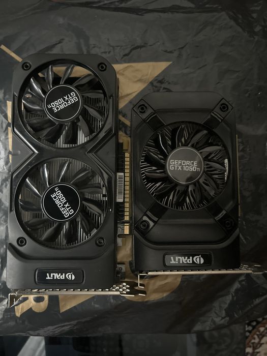 Видеокарта Palit GTX 1050 Ti 2 штуки
