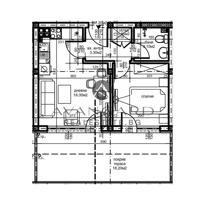 Продава се Двустаен апартамент в Пловдив, Кючук Париж - 62 кв.м за 1020 €/кв.м - Снимка #3