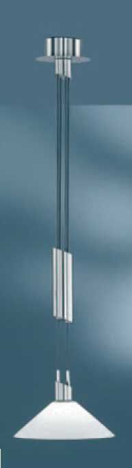 Осветително тяло Sacramento висящо Nickel Mat/стъкло, асансьор