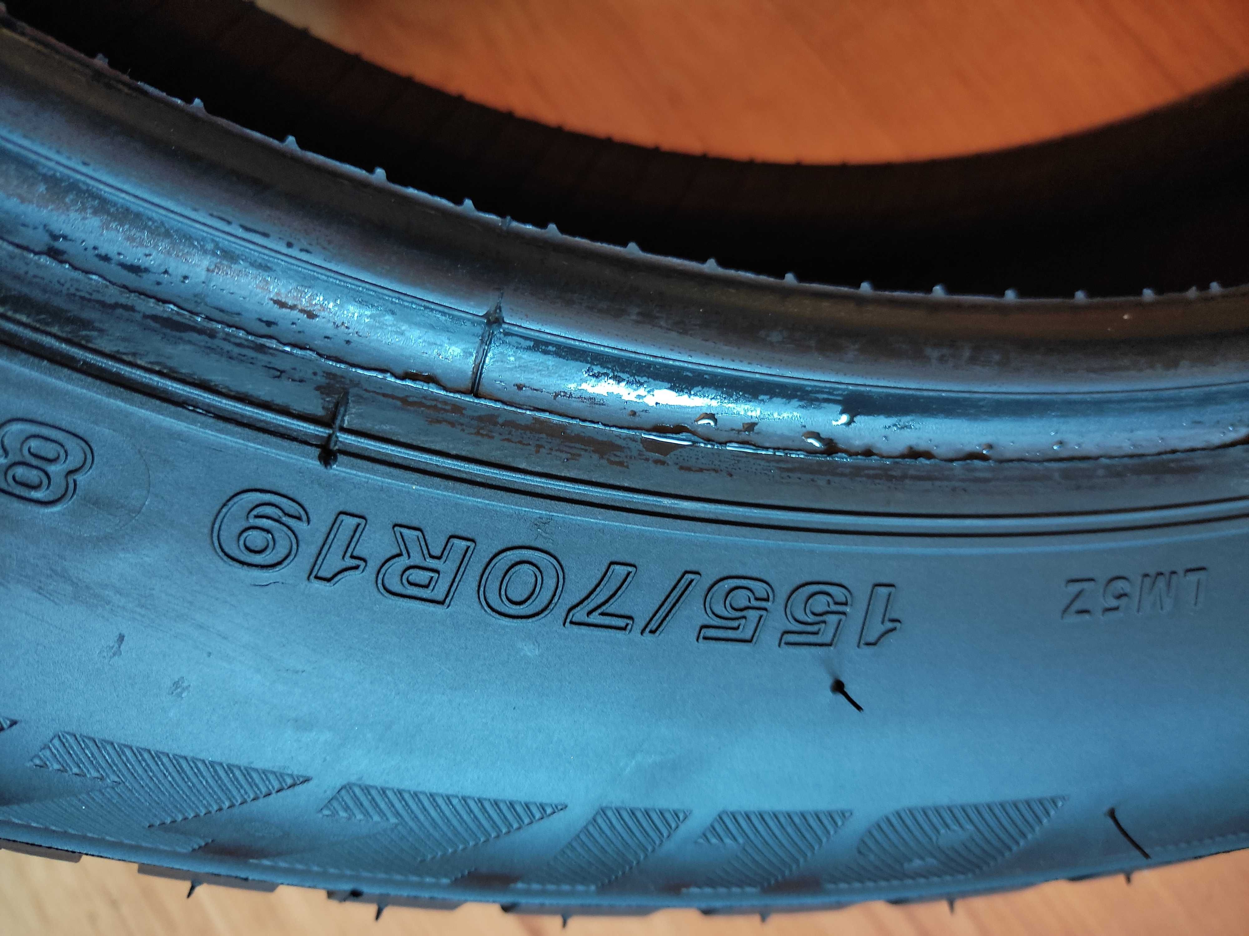 2 anvelope 155/70/19 BRIDGESTONE M+S 2020