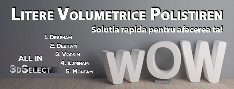 Litere Volumetrice Decoratiuni 3D polistiren Volumetrie evenimente