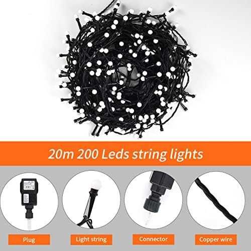 Нови Водоустойчиви Градински светлини 20 метра Лампи градина двор