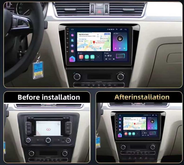 Мултимедия за Skoda Rapid навигация плеър с Android Шкода Рапид 2DIN