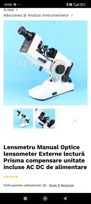 Lensmetru manual microscop lentile