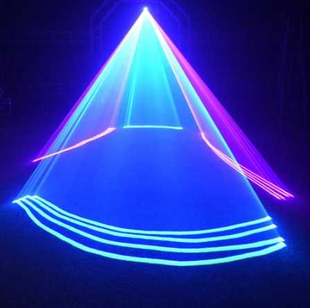 Laser RGB 3W ilda 3D - Dj, club, scena nunta, aer liber, formatie