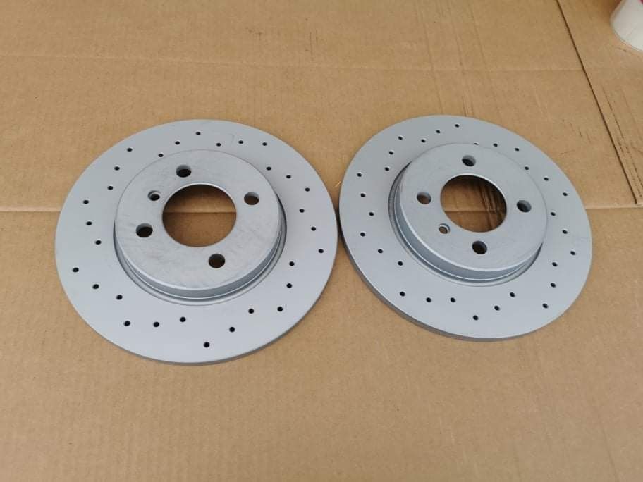 Discuri frana perforate fata BMW E30 316, 318i, 324d, 8/82-8/90