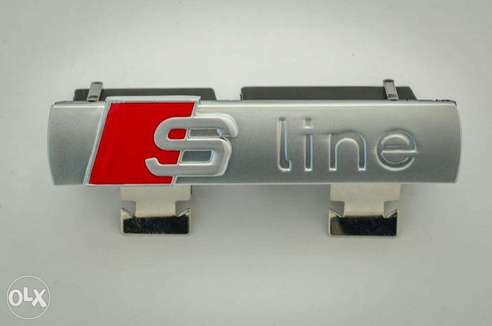 Set embleme audi s3- line metal gri/ rosu