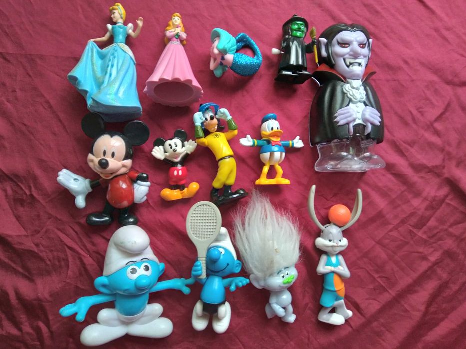 Фигурки Дисни-принцеси, Ариел смърф мики маус доналд дък тролче