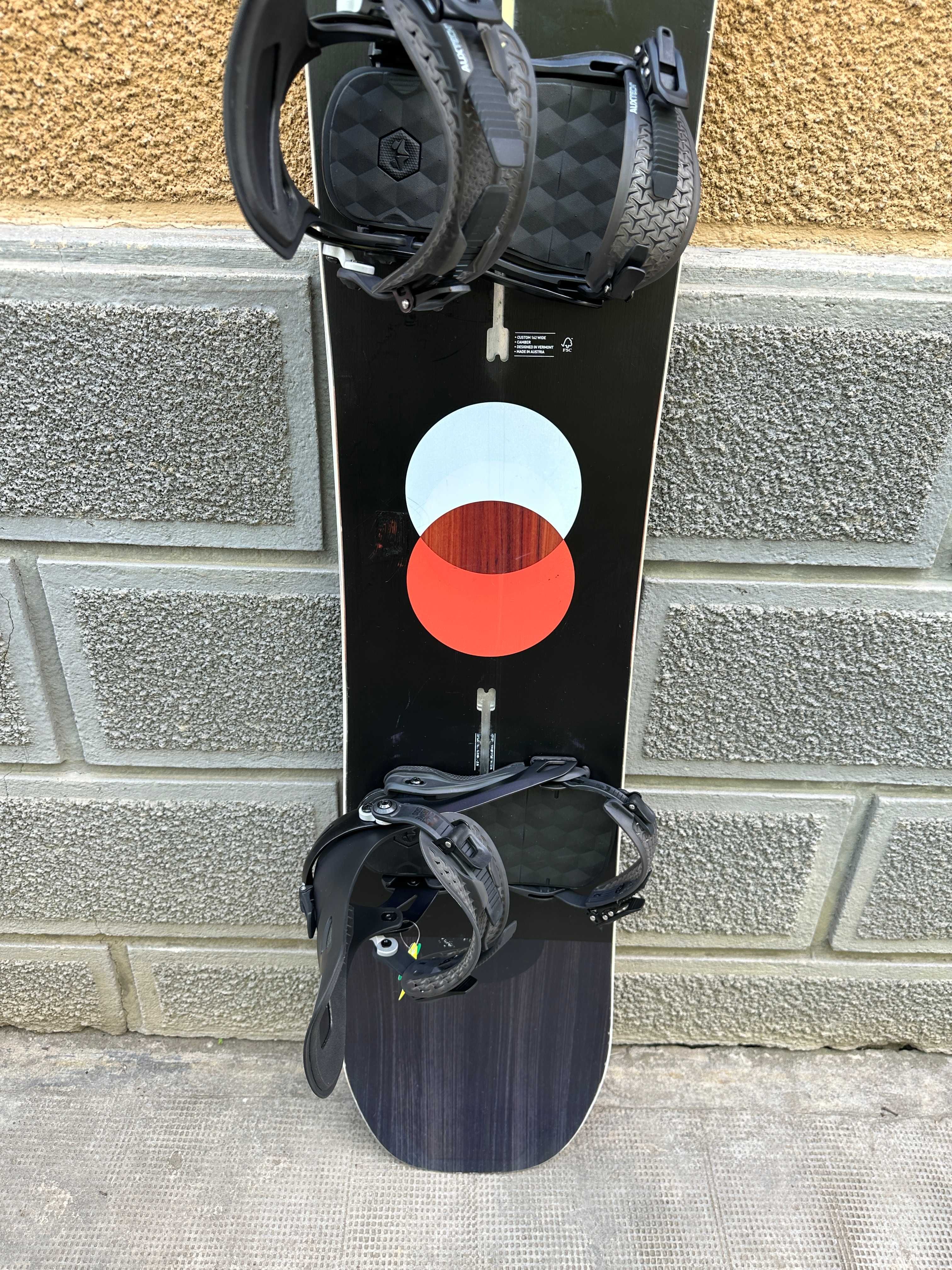 placa snowboard burton custom wide L162