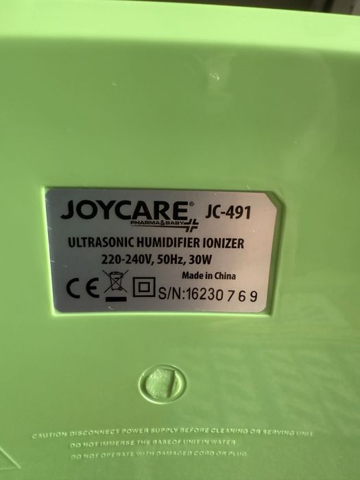 Vand umidificator ultrasunete cu ionizator Joycare baby jc 491
