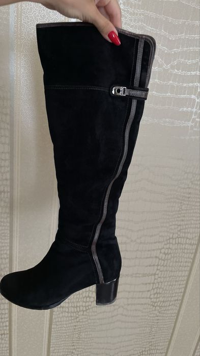 Сапоги зима замша натуральная цигейка