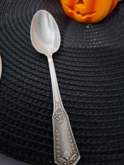 Lingurita argint 800 filigran incrustat 15 cm lungimr