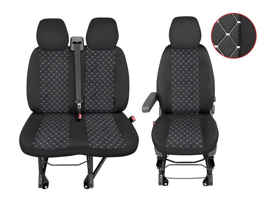 Тапицерия Капитоне за Citroen Jumper 2015+ / Ситроен Джъмпер 2+1