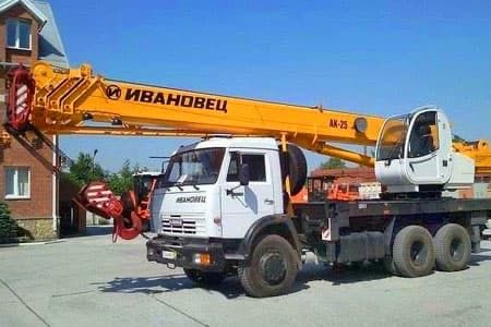 Услуги автокран Ивановец 30 тонн Костанай
