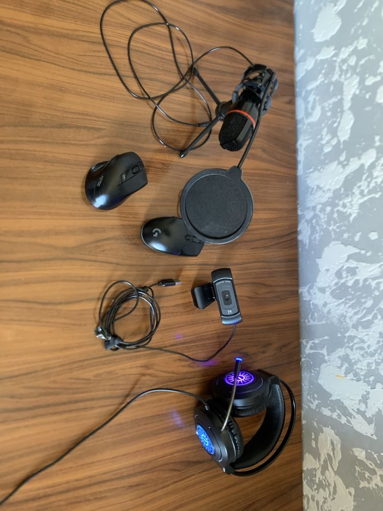 Веб камера наушник мишка + Bluetooth мишка микрофон мини