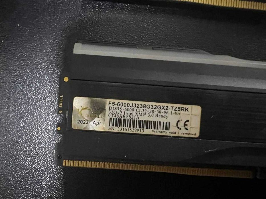 DDR5 64GB, 2x32gb. G-skill TRIDENT Z5-6000