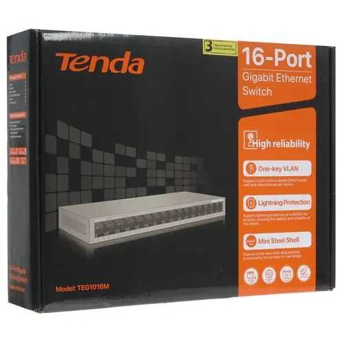 HUB Tenda TEG 1016M 16p  Gigabit (NT8373)