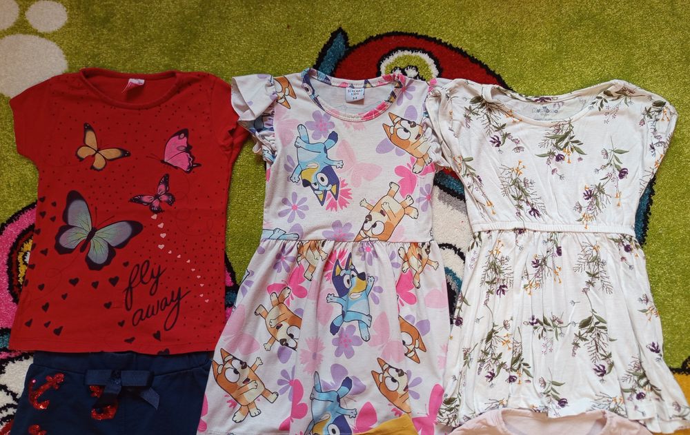 Летни дрехи за момиче 3-4 години (с ръст 98-104 см.)