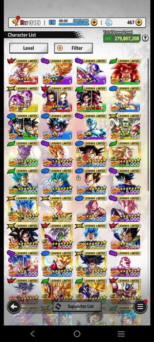 Продам аккаунт в игре  драгонболл легендс