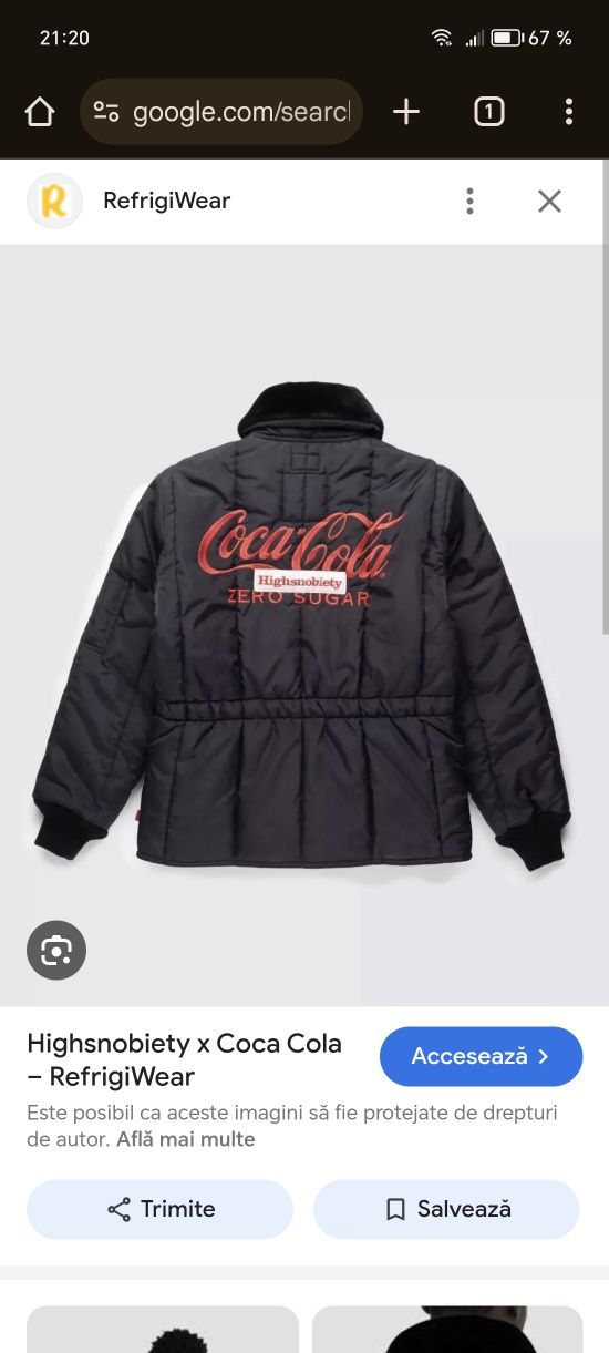 Geaca groasa de iarna. colecția Highsnobiety