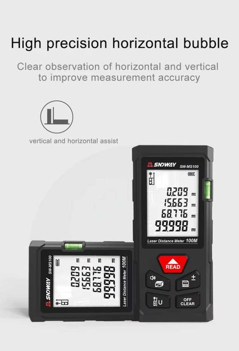 Лазерна ролетка 100м SNDWAY
