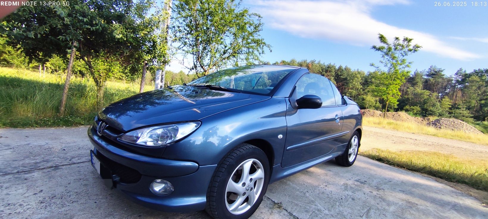 Peugeot 206 CC – decapotabilă de vară, albastru perlat, gata de drum!