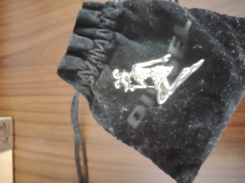 Brosa stil Art Deco, cu strasuri