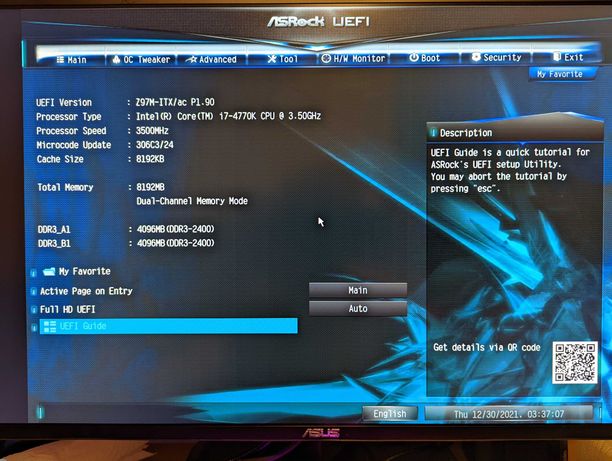PC complet 4770k, 2x4 GB Ram, GT 640