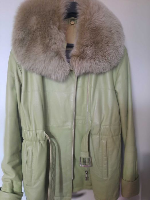 Дамско яке естествена кожа