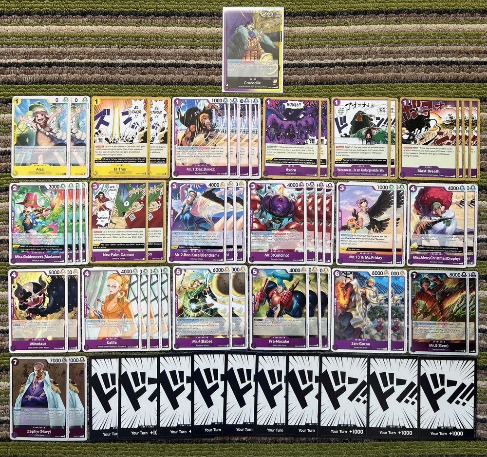 One Piece - Purple/Yellow Crocodile Deck / Прочетете описанието /