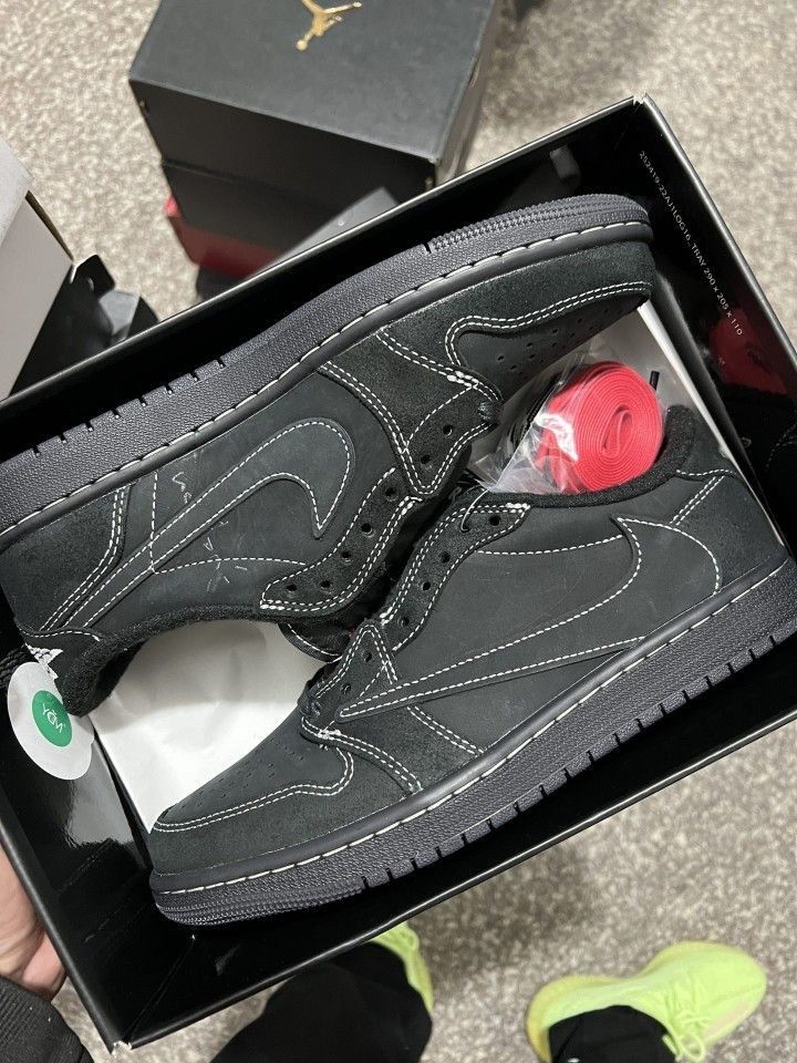 Nike J1 Low OG SP x TS Black Phantom обувки