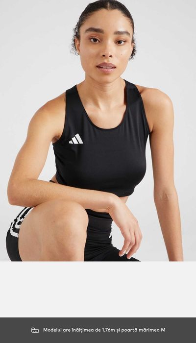 Pentru pasionatele de sport: Bustieră Sport Adidas Adizero Marimea S