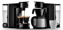 Aparat de cafea cu capsule si cu cafea macinata 3 in 1