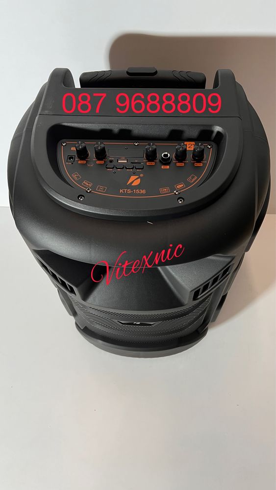 Караоке тонколона, безжична, FM радио, F12 карта, USB порт - KTS-1536