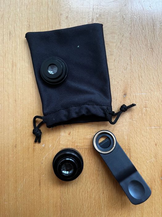 Set lentile fisheye macro camera foto video telefon smarthphone clema