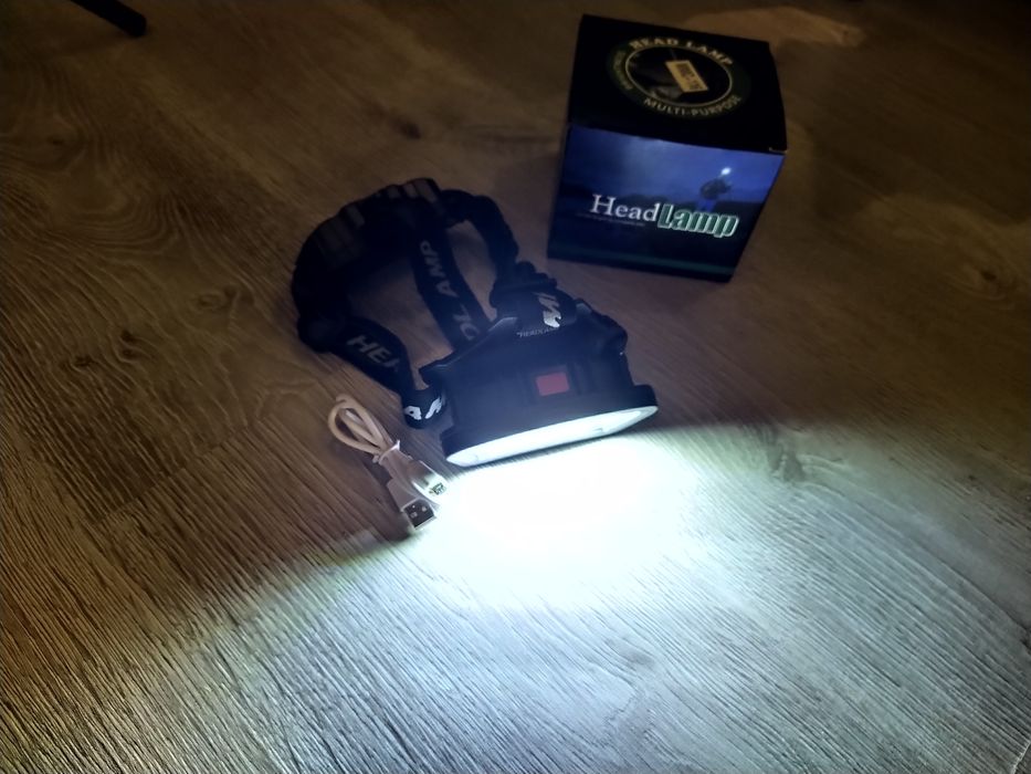 Lanterna Frontala POWER LIGHT MMC-116 Led COB Lumina Alba Rosie