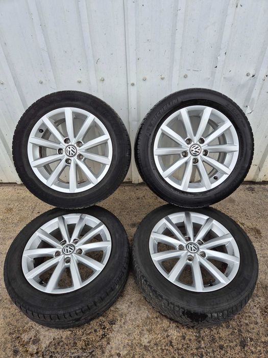 Jante / Roti Aliaj Originale cu Anvelope VW Golf 7 R16