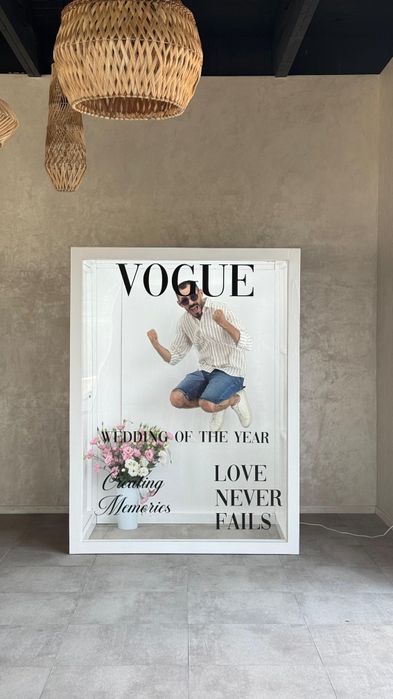 Cabină Foto Vogue | Decor Nuntă | Colț Foto Instagramabil