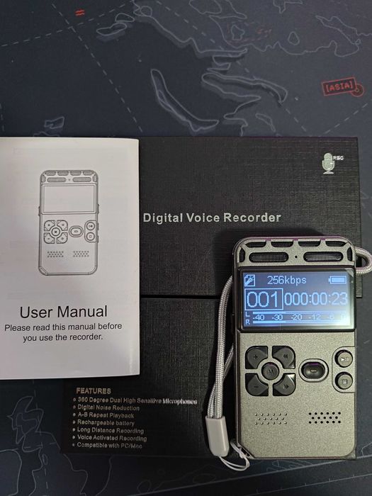 Mini Reportofon/Recorder, 16GB, Ambalaj Original