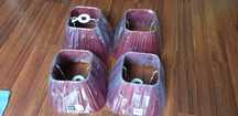 4 Abajur culoare  bordo