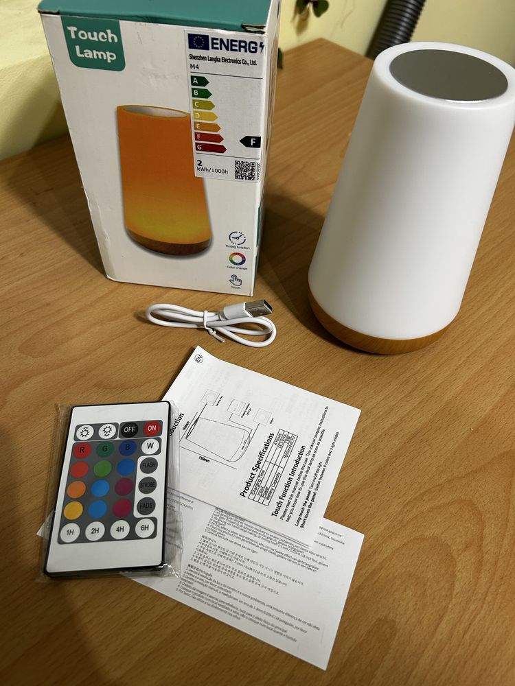 Bedside lamp-нощна лампа LED Touch+дистанционно