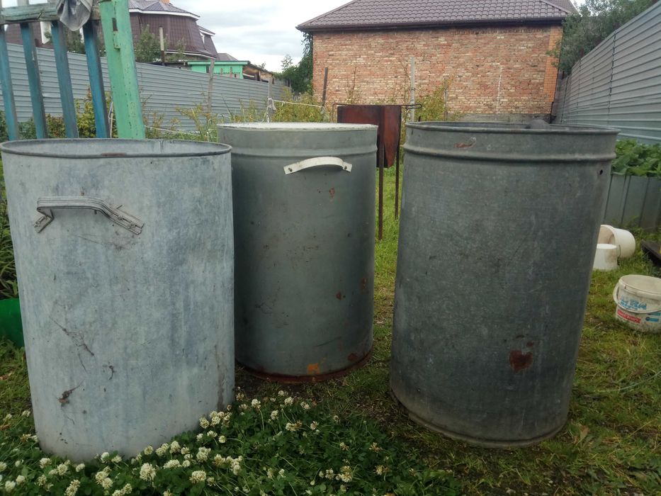 продам металлические бочки под воду, муку, мусор и т д