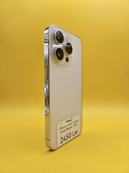 iPhone 14 Pro 128GB Silver Baterie 100%