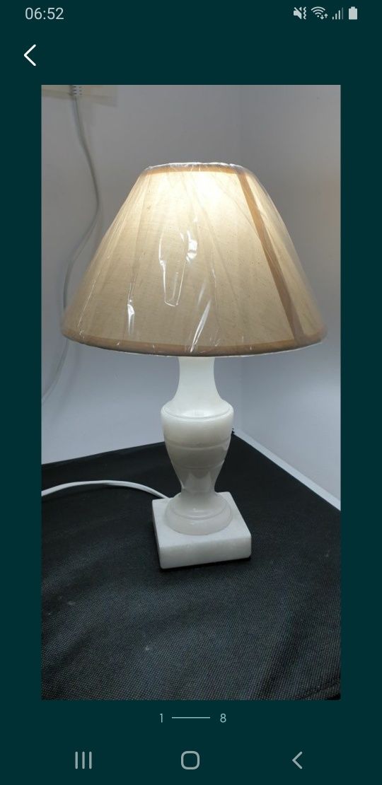 Lampa veioza vintage colectie marmura Franța 1950