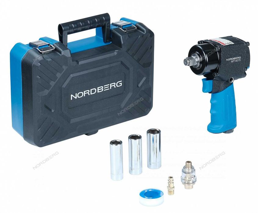 Nordberg Пневмогайковерт ударный 1/2", 680 Нм, укороченный, NP14075K
