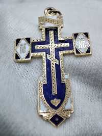 Cruciulita Cruce Aur Rusia Imperiala Ruseasca 56 Zolotnik