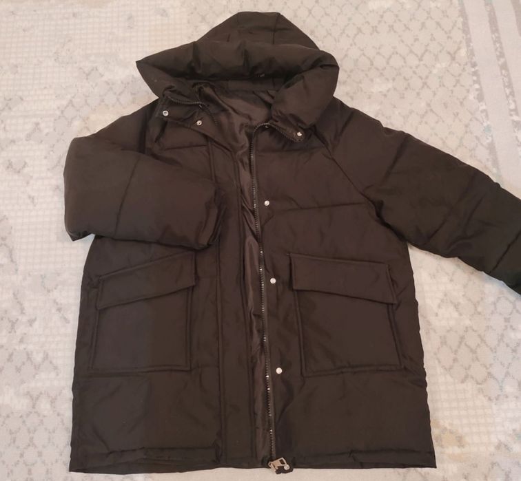 Куртка женская длинная бежевая красная