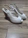 Sandale piele albe nr 35